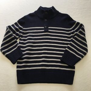 Children’s Place 4T navy & grey stripe sweater